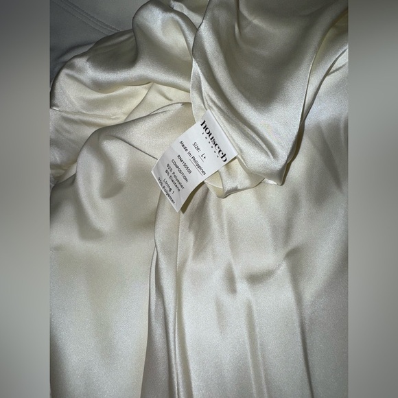 NWOT HOUSE OF CB Tamara Ivory Strapless Corset Maxi Dress sz XL - Picture 11 of 12